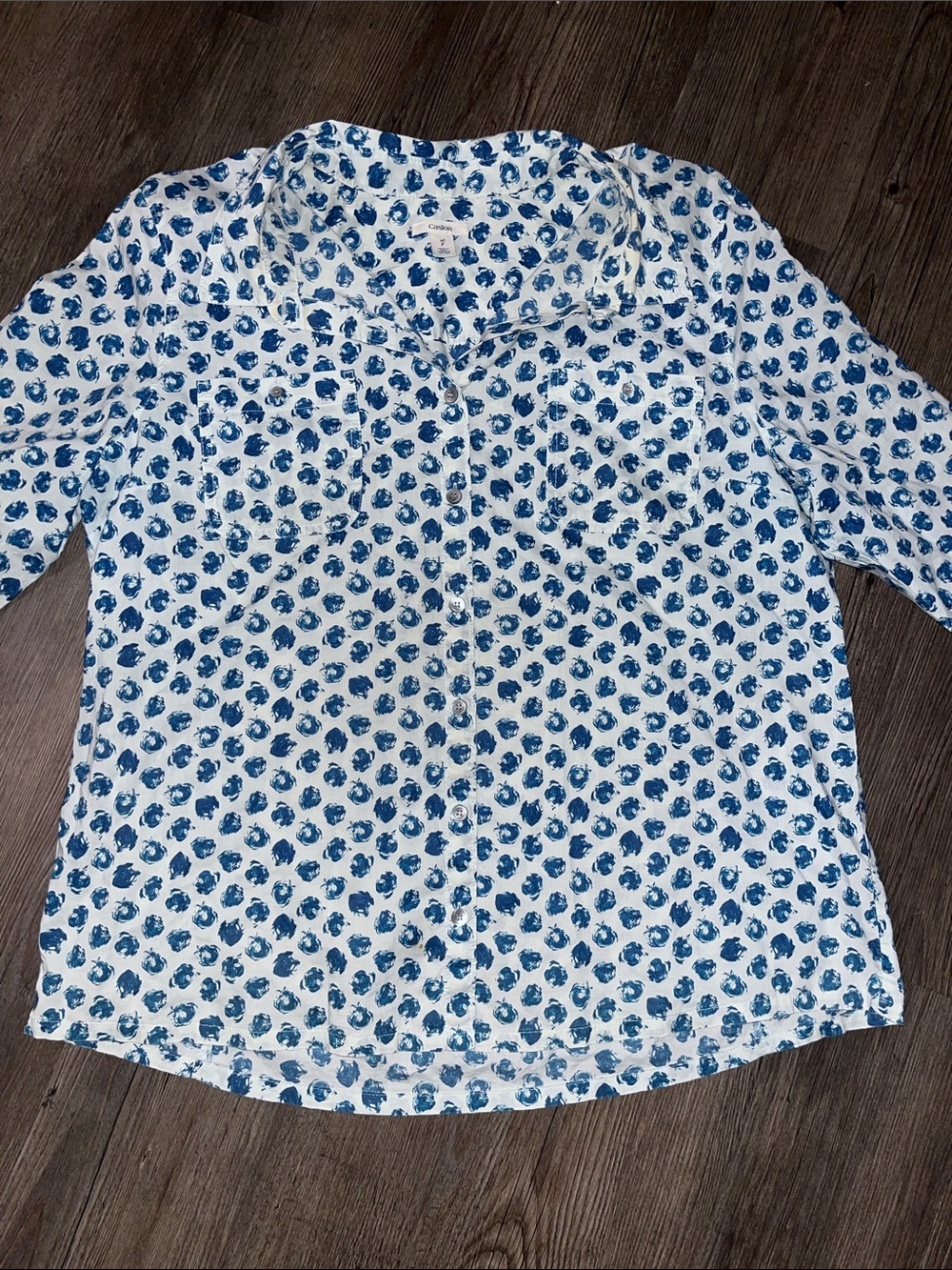 CASLON Long Sleeve Button-Down Shirt